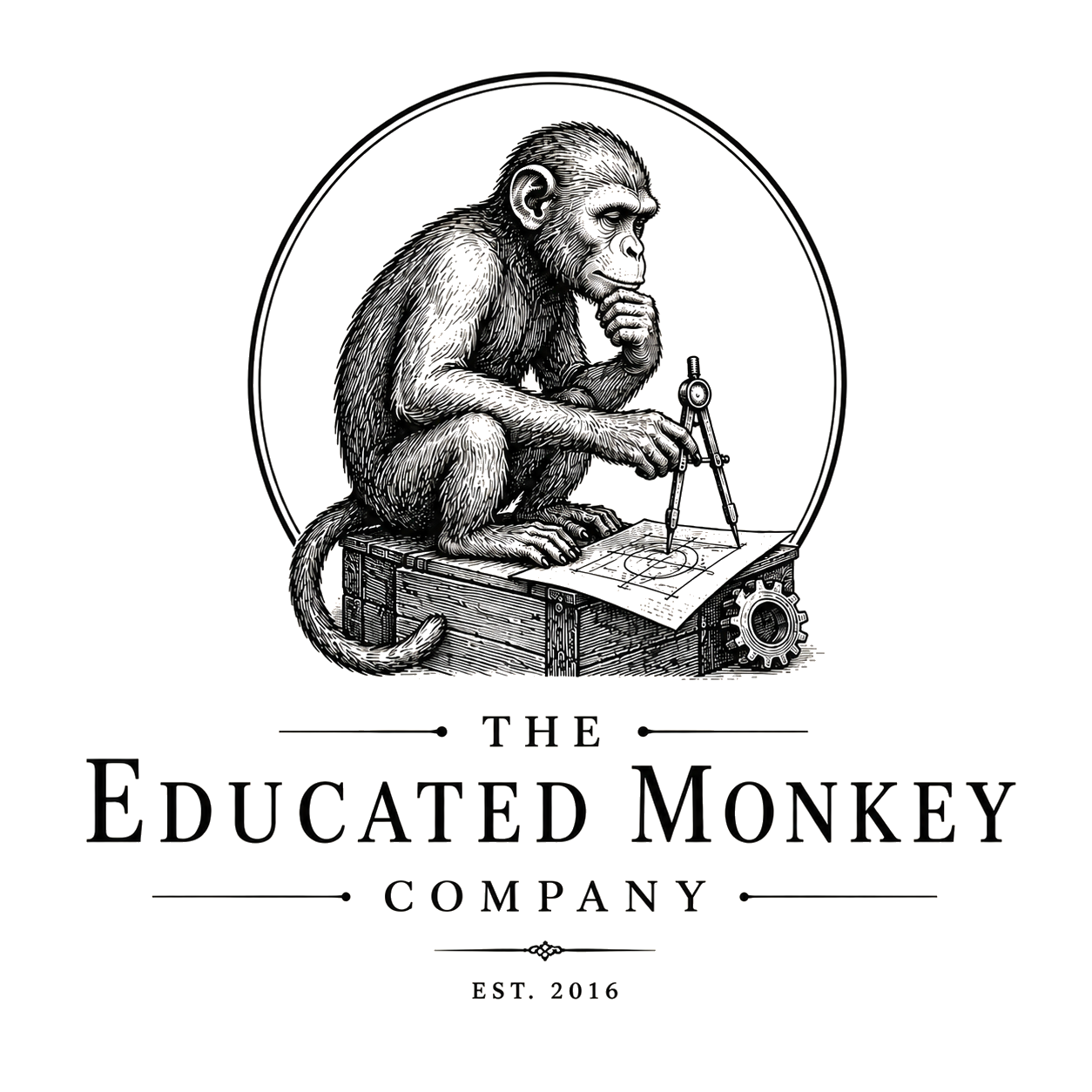 Original Educated Monkey logo